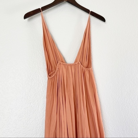 SWF Ruffle Hem Maxi Dress Deep Plunge Medium - Picture 9 of 12